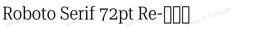 Roboto Serif 72pt Re字体转换
